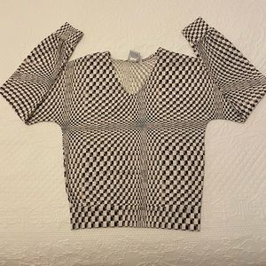 Vintage Geometric Old Navy V-neck Top size XS